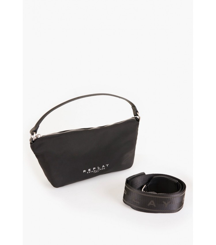 Women Bags FW3492 Black Fabric Replay