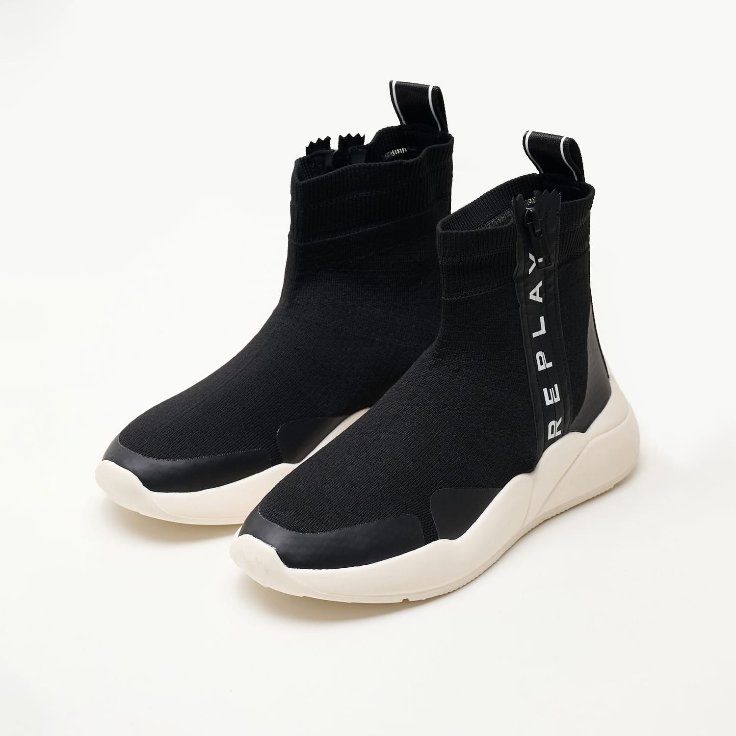 Women Boots Hera.Studio.W Black Fabric Replay Women Boots Hera.Studio.W Black Fabric Replay