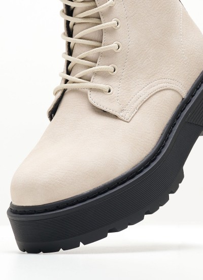 Γυναικεία Μποτάκια Marywood Μπεζ ECOsuede Replay