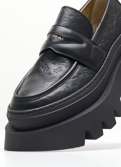 Women Moccasins Marisol.Prime Black ECOleather Replay