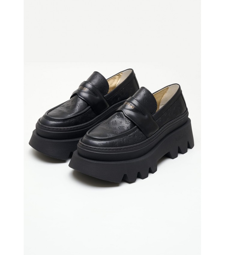 Women Moccasins Marisol.Prime Black ECOleather Replay
