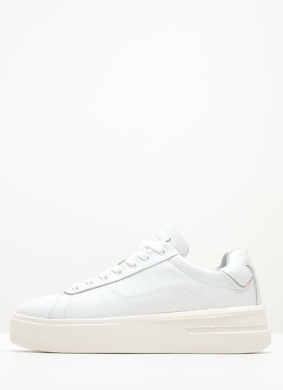 Women Casual Shoes University.Allover24 White Leather Replay