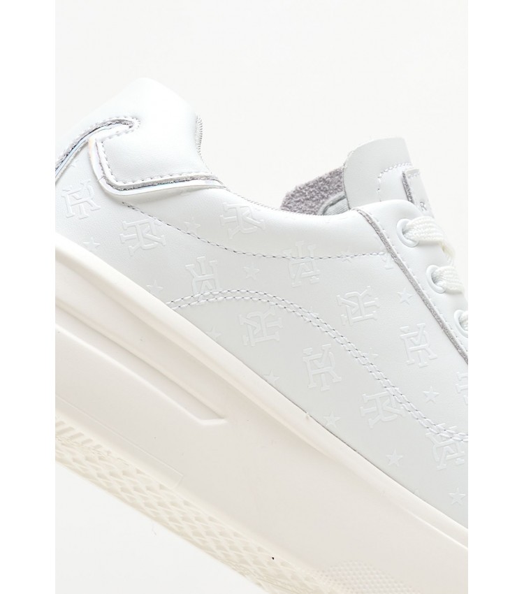 Women Casual Shoes University.Allover24 White Leather Replay