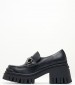 Women Moccasins 116001287 Black Leather Mortoglou