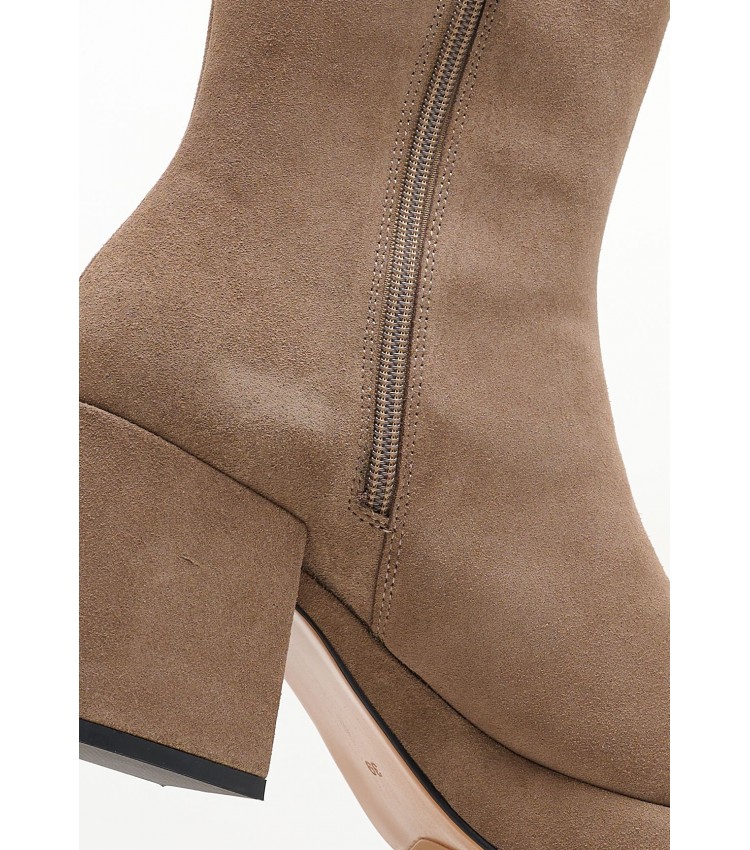 Women Boots 116001306 Taupe Buckskin Mortoglou