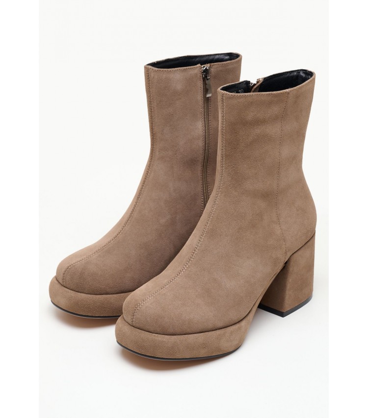 Women Boots 116001306 Taupe Buckskin Mortoglou