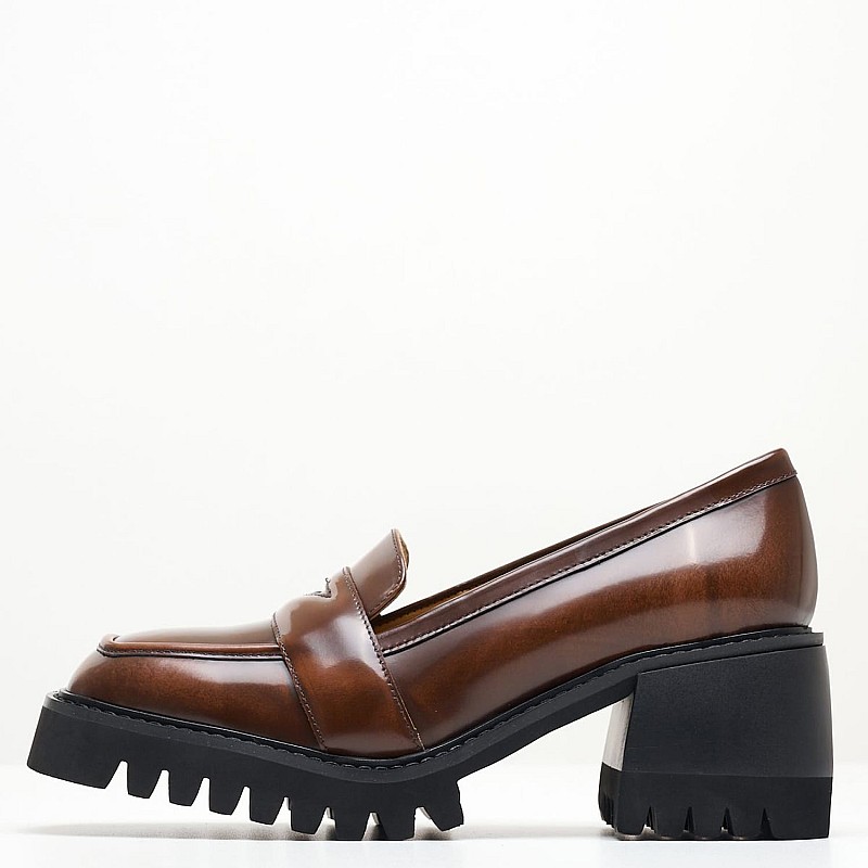 Women Moccasins 116001321 Brown Leather Mortoglou