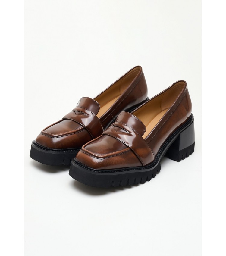 Women Pumps & Peeptoes Low 116001321 Brown Leather Mortoglou