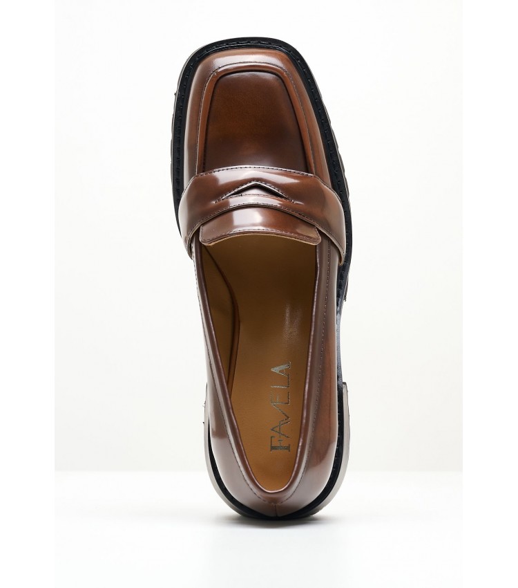 Women Pumps & Peeptoes Low 116001321 Brown Leather Mortoglou