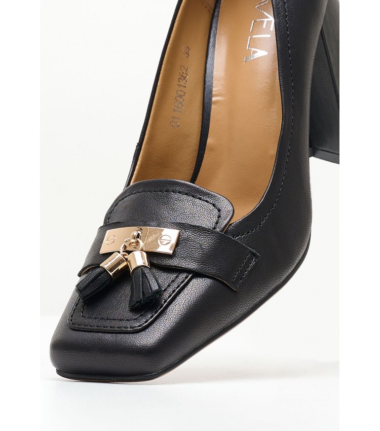 Women Pumps & Peeptoes High 116001362 Black Leather Mortoglou