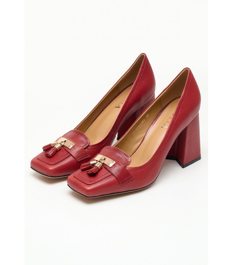 Women Pumps & Peeptoes High 116001362 Red Leather Mortoglou