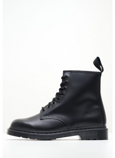 Ανδρικά Μποτάκια 1460.Mono Μαύρο Δέρμα Dr. Martens