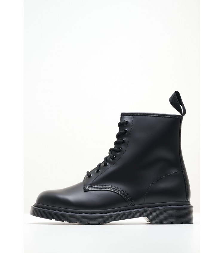 Ανδρικά Μποτάκια 1460.Mono Μαύρο Δέρμα Dr. Martens