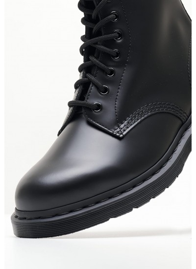 Ανδρικά Μποτάκια 1460.Mono Μαύρο Δέρμα Dr. Martens