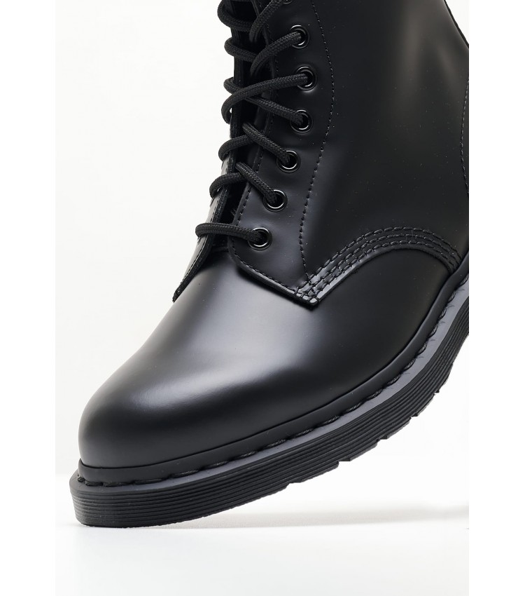 Ανδρικά Μποτάκια 1460.Mono Μαύρο Δέρμα Dr. Martens