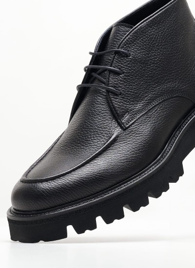 Men Boots 48110 Black Leather Vice