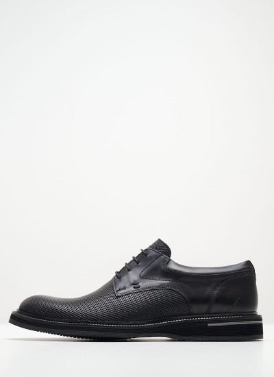 Men Shoes 48203 Black Leather Vice