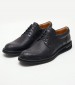 Men Shoes 48203 Black Leather Vice