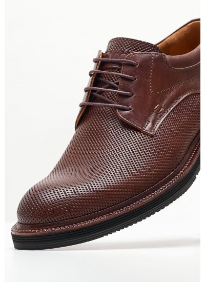 Men Shoes 48203 Brown Leather Vice