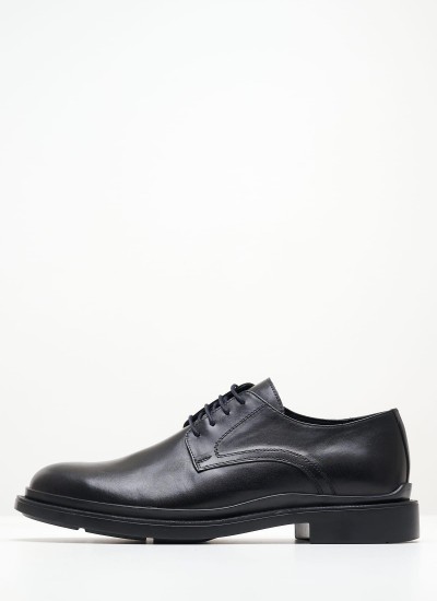 Men Shoes 48207 Black Leather Vice