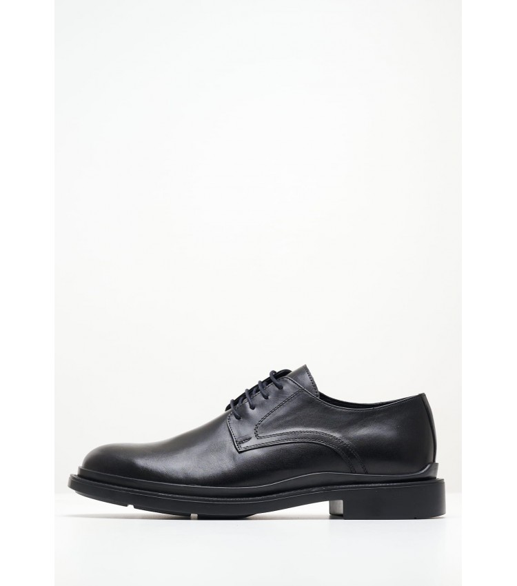 Men Shoes 48207 Black Leather Vice