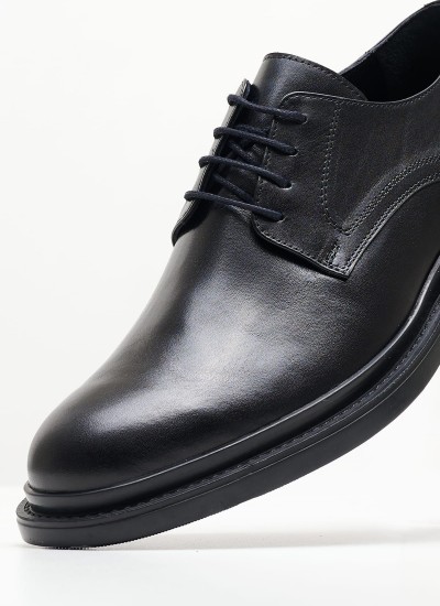 Men Shoes 48207 Black Leather Vice