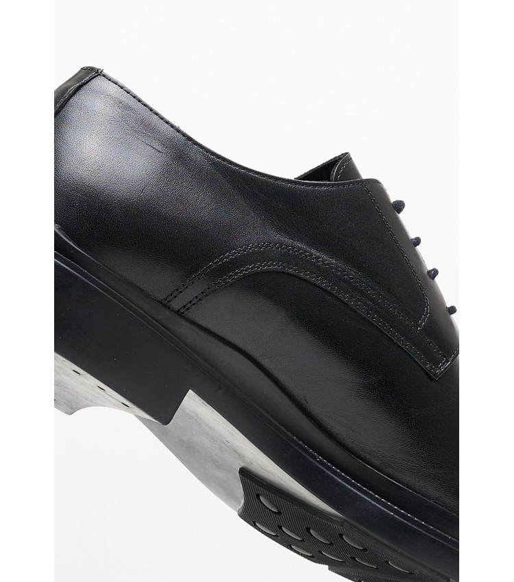 Men Shoes 48207 Black Leather Vice