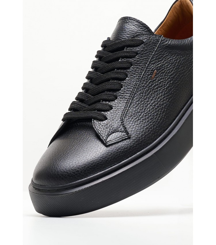 Ανδρικά Παπούτσια Casual 48302 Μαύρο Δέρμα Vice