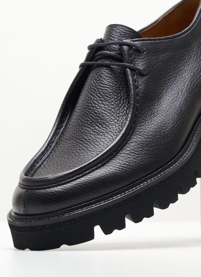 Men Shoes 48401 Black Leather Vice