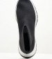 Women Casual Shoes 2Piece.Sockboot Black Fabric Calvin Klein