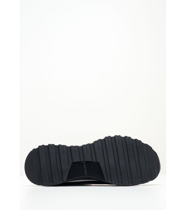 Women Casual Shoes 2Piece.Sockboot Black Fabric Calvin Klein