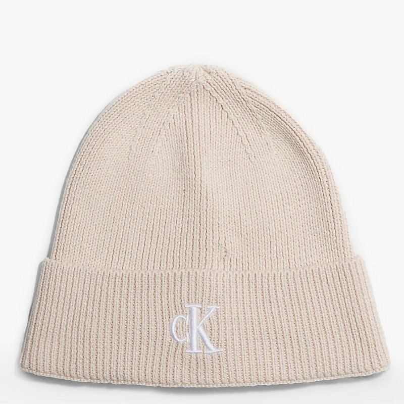 Γυναικείοι Σκούφοι Archive.Beanie Μπεζ Νάυλον Calvin Klein