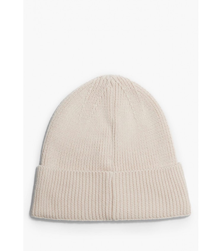 Women Caps  Archive.Beanie Beige Nylon Calvin Klein