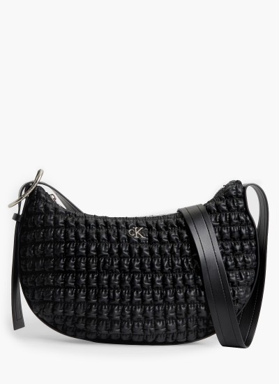 Ανδρικά Κασκόλ Dark.Jacquard Μαύρο Μαλλί Calvin Klein