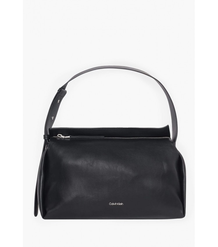 Women Bags Elevated.Soft Black ECOleather Calvin Klein