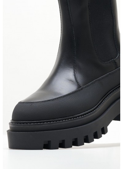 Women Sandals A2QVJ Black Leather Timberland