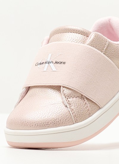 Παιδικές Σαγιονάρες & Πέδιλα Pinky.Sandal Ροζ Ύφασμα Calvin Klein