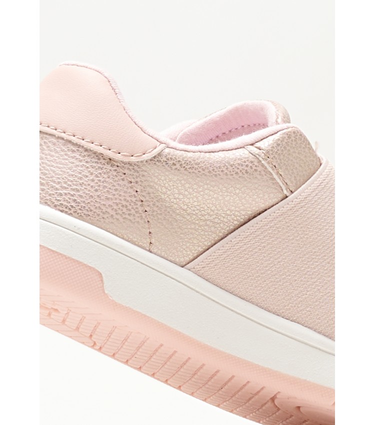 Kids Casual Shoes Lowcut.Glit Pink ECOleather Calvin Klein