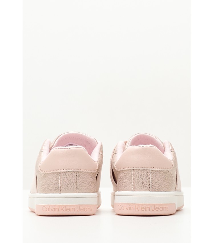 Kids Casual Shoes Lowcut.Glit Pink ECOleather Calvin Klein