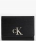 Women Wallets Minimal.Trifold Black ECOleather Calvin Klein