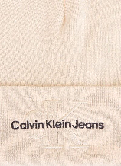Γυναικείοι Σκούφοι Monologo.Embro Μαύρο Βαμβάκι Calvin Klein