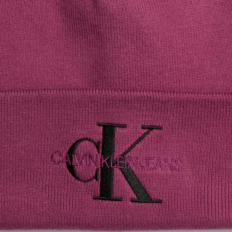 Γυναικείοι Σκούφοι Monologo.Embro Μωβ Βαμβάκι Calvin Klein