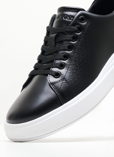 Women Casual Shoes Raised.Nano Black Leather Calvin Klein