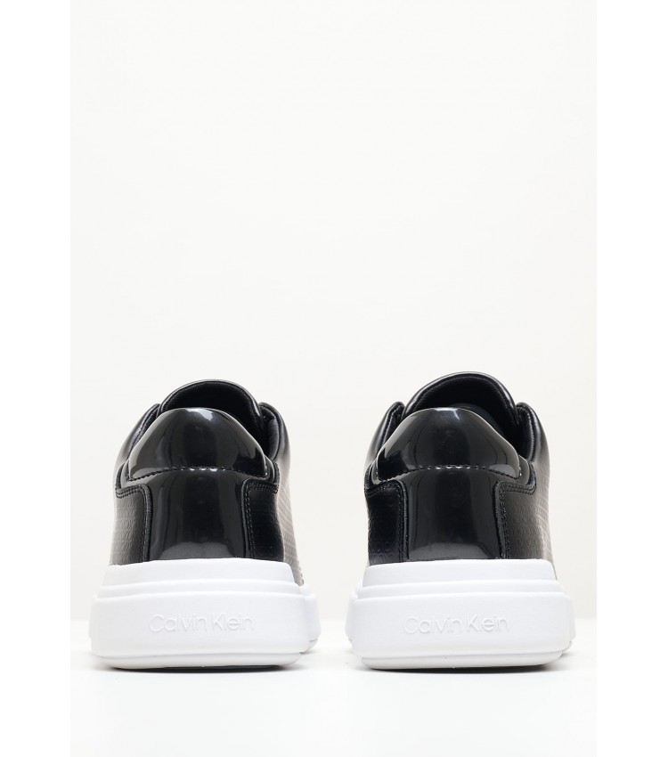 Γυναικεία Παπούτσια Casual Raised.Nano Μαύρο Δέρμα Calvin Klein