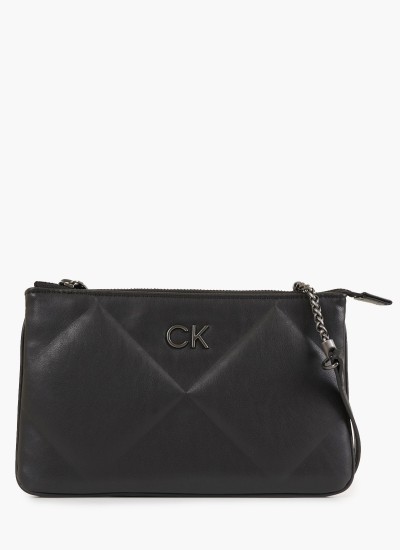 Ανδρικά Κασκόλ Dark.Jacquard Μαύρο Μαλλί Calvin Klein