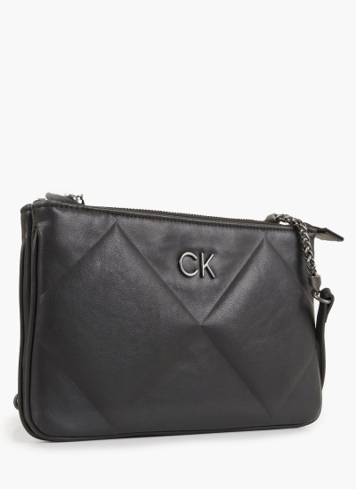 Ανδρικά Κασκόλ Dark.Jacquard Μαύρο Μαλλί Calvin Klein