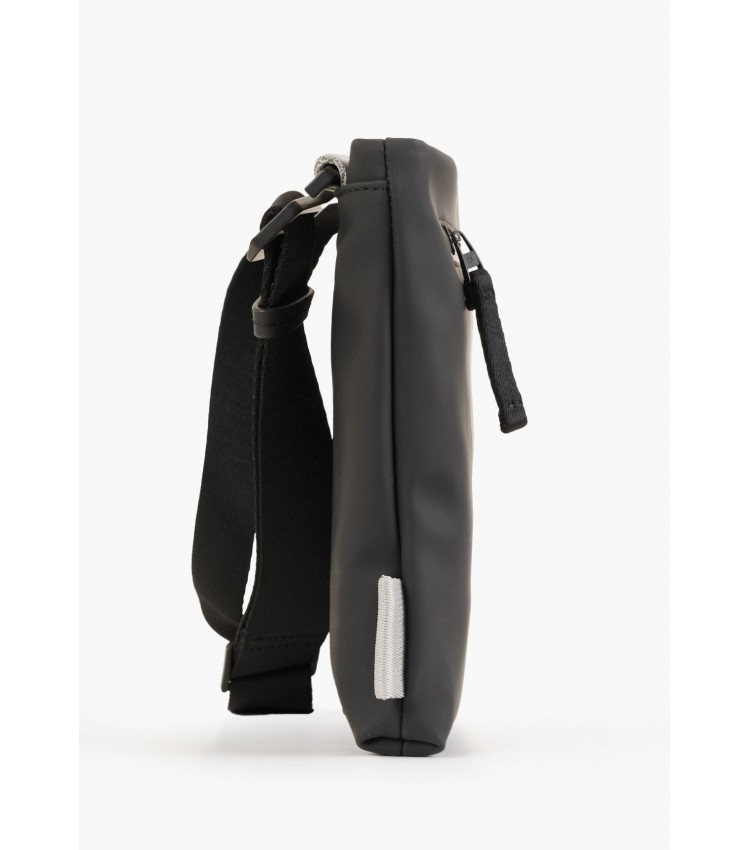Men Bags Rubberized.Flatpack Black ECOleather Calvin Klein