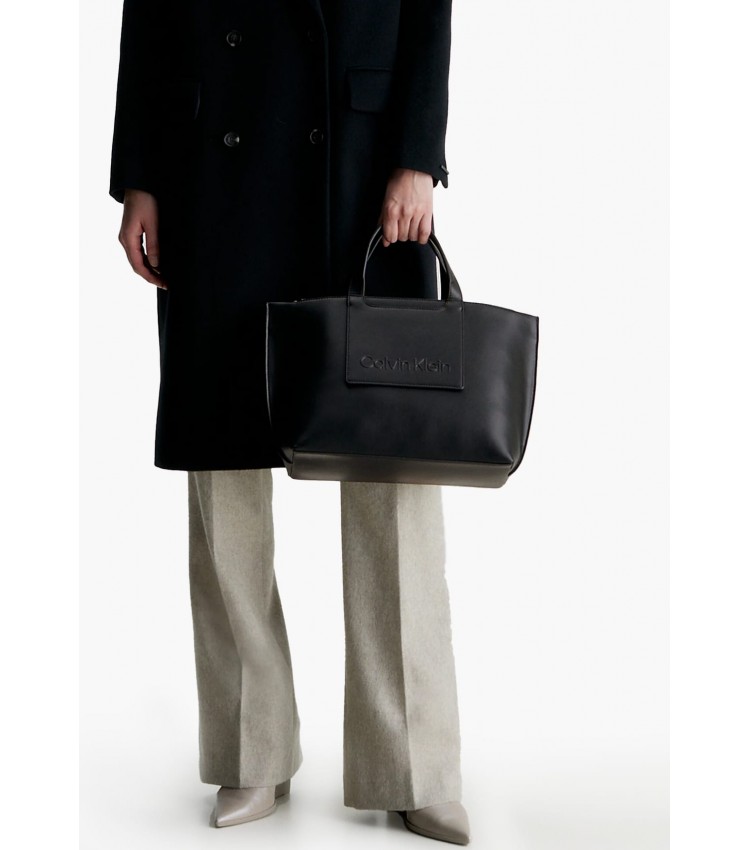 Γυναικείες Τσάντες Set.Tote Μαύρο ECOleather Calvin Klein Γυναικείες Τσάντες Set.Tote Μαύρο ECOleather Calvin Klein