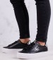 Women Casual Shoes Vulc.Laceup Black Leather Calvin Klein