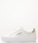 Γυναικεία Παπούτσια Casual Vulc.Laceup Άσπρο Δέρμα Calvin Klein